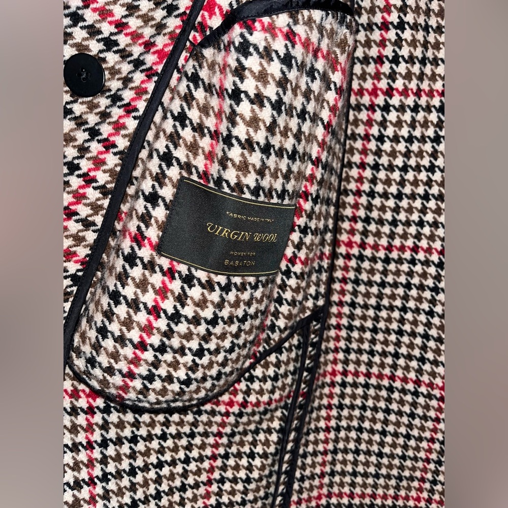 Babaton Houndstooth Coat - Black and Tan - Picture 9 of 15